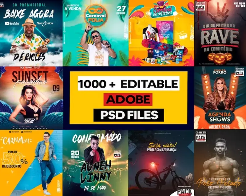 Pack Plantillas Editables Para Photoshop Disenos Profesionales 1